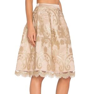 Endless Rose Gold midi skirt